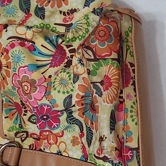 Lily Bloom Colorful Busy Bee Patterned Floral Print Shoulder Bag - Picture 7 of 17